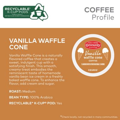 Keurig K-Cup Coffee Vanilla Waffle Cone Coffee - Image 9